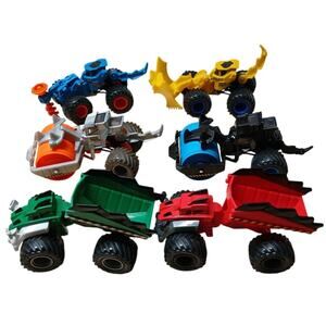 Monster Jam Dirt Squad LOT OF 6 Rolland Drilliam Axel Wedge 1:64 Toy Tractor